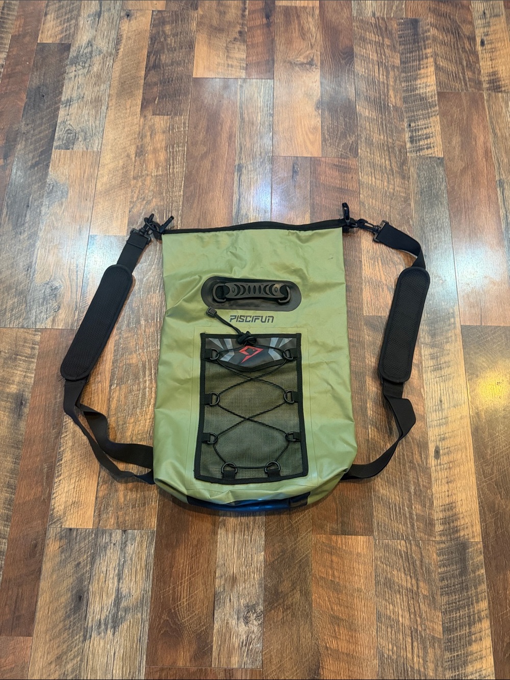 Olive Green Waterproof Dry Bag Backpack (3875)